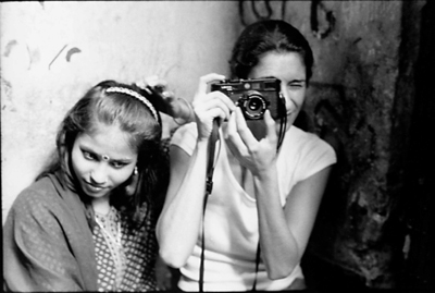 Filmmaker Zana Briski (R) & friend
Photo: Tumpa